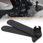 Black cam chain removal tool with fork clamp and two long mounting brackets