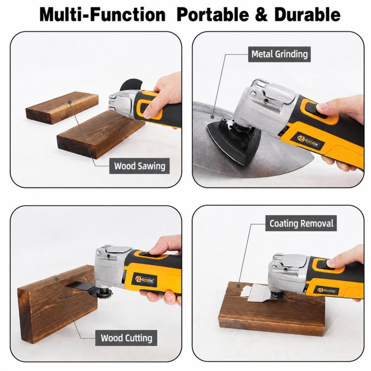 COOFIX Household Grooving Cutting Machine Trimmer For Sanding Hole Cutting & Edge Trimming, US Plug, EU Plug