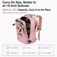 REMOID pink travel backpack opened to show spacious interior storage compartments