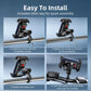 Adjustable phone holder installation with Allen key and handlebar clamp