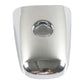 Chrome door handle cap cover with oval opening and smooth curved surface