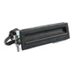 Trunk lid release switch, black plastic actuator bar with exposed metal mounts