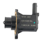 Turbocharger bypass solenoid valve, black body with mounting flange and printed part code
