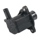 Turbocharger bypass solenoid valve, black plastic with outlet nozzle and electrical connector tab