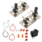 RV water heater hi-limit switch and thermostat kit with two sensors and terminals