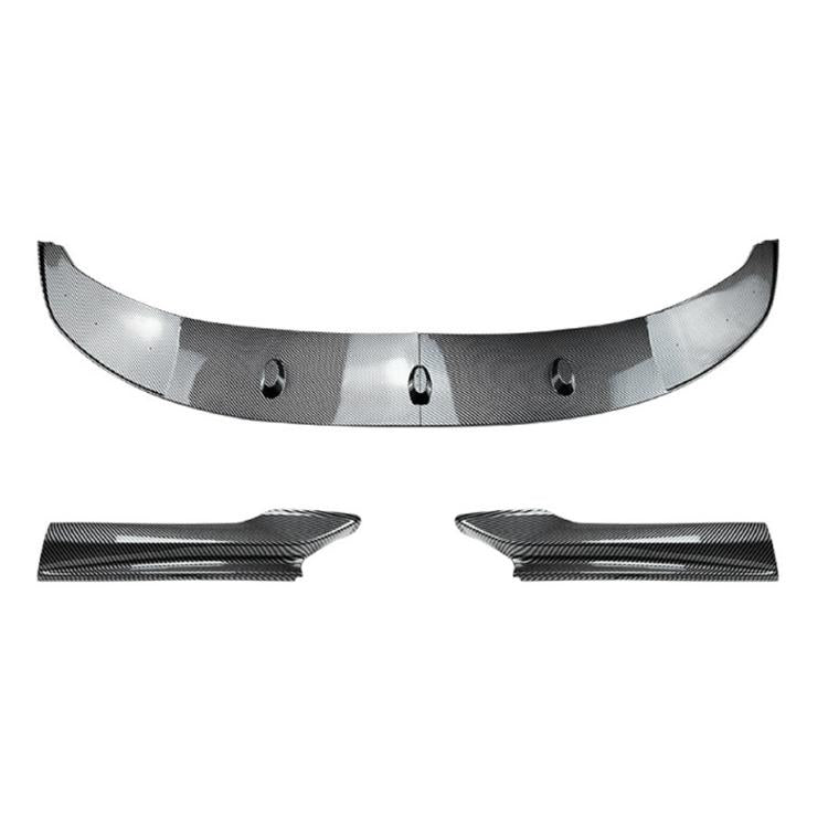 Front lip and bumper corner trim set, carbon-fiber style finish for BMW 5 Series F10/F11