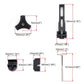 T-type pickup bed cover clamp bracket with steel bolt hardware and size reference