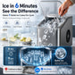 Portable Ice Maker Countertop 9 Cubes In 6-8 Mins Compact Ice Machine For RV Home, US Plug 110V, EU Plug 220V, UK Plug 220V