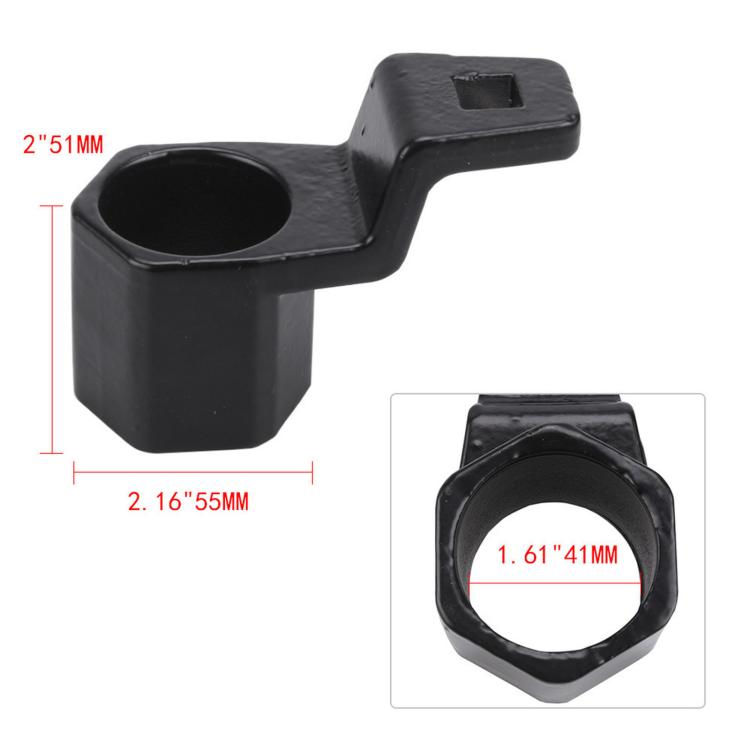 Black crankshaft belt pulley wrench with size measurements (51mm, 41mm)