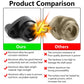 Clutch belt removal tool shown on comparison card with black tool body and bolt