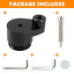 Clutch belt removal tool package: black tool, long screw, two L-wrenches, round pad