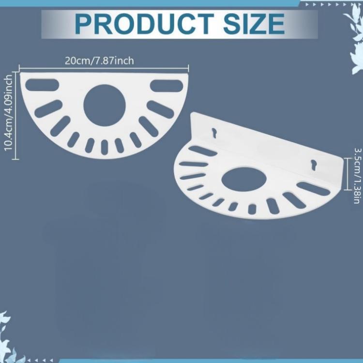White acrylic scissor holder size diagram with measurements in inches and cm