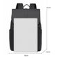 Slim water-resistant laptop backpack with top flap, front opening, and side pockets