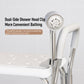 Anti-slip suction bath chair with handheld shower head clip on metal support