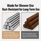 Anti-slip suction bath chair suction bases with cylindrical pads, rust-resistant metal