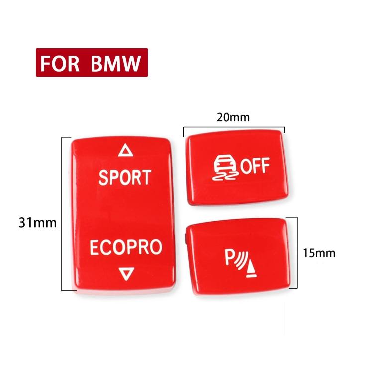 For BMW 1234 Series F 3pcs/ Set Chassis Gear Button