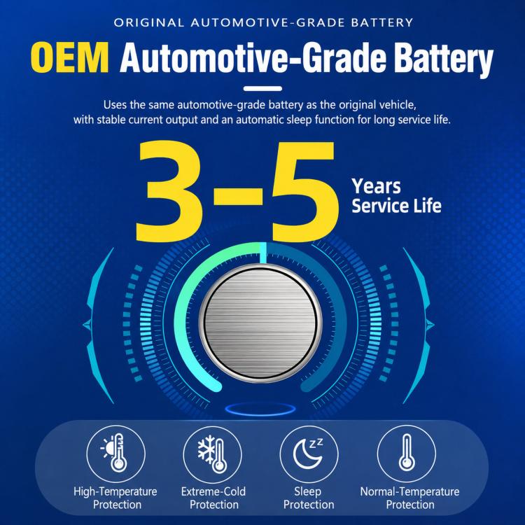 Tire pressure monitoring sensor with valve stem and OEM-style battery life graphic