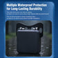 Waterproof motorcycle blind spot radar module in protective housing