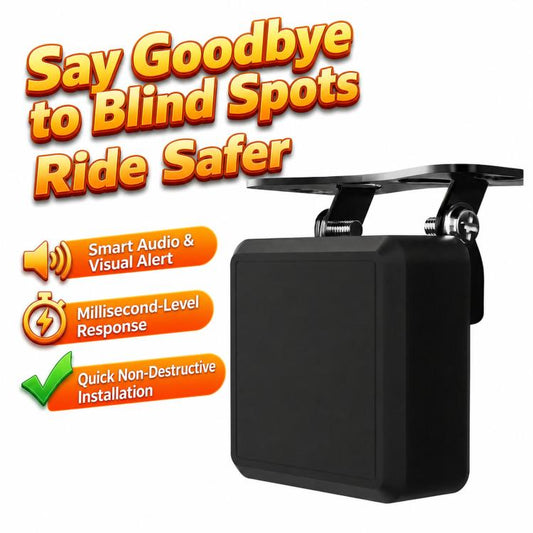 Motorcycle 60GHz Millimeter Wave BSD Blind Spot Monitoring Collision Warning System, 50-Meter