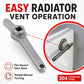 304 stainless steel radiator bleed key wrench with square socket head for manual turning