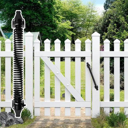 Self Closing Gate Spring Adjustable Black Door Closer Spring For Wooden Fence Yard Gates