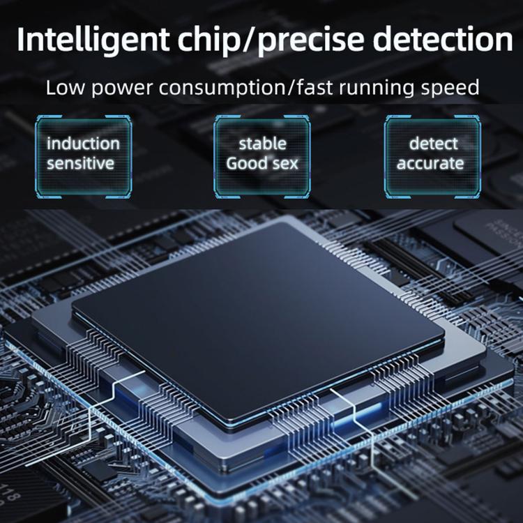 Smoke detector electronic sensor chip on a circuit board