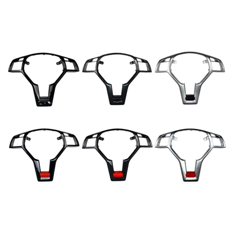 Steering wheel modification decal set, multiple colors arranged in six matching pieces