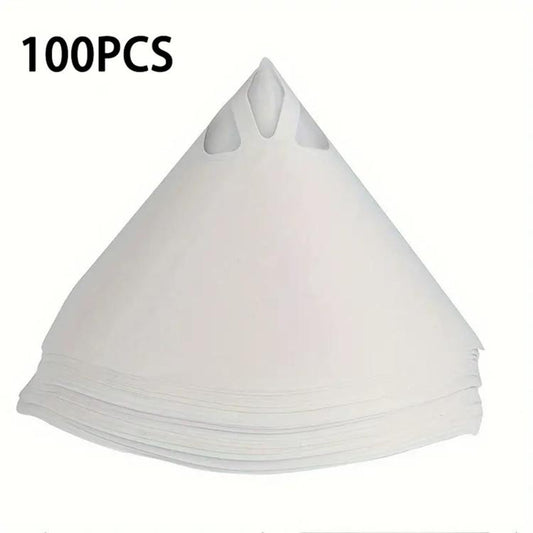 Disposable Paper Paint Strainers With Fine Nylon Mesh For Automotive & Painting Supplies, 100pcs / Pack