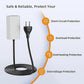 US power adapter with cable featuring short-circuit, overload, and overheating protection