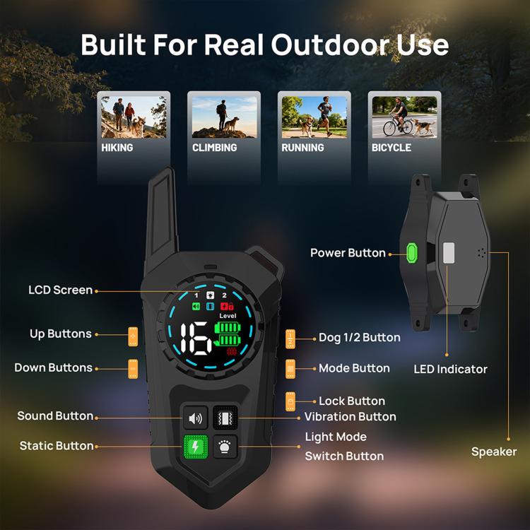 Outdoor Waterproof Smart Wireless Electronic Fence Training Collar for Dogs