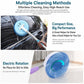 Electric Window Cleaner With Extension Pole Cordless Spin Scrubber
