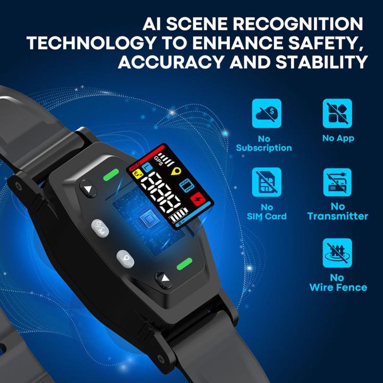 GPS Waterproof Electronic Fence Smart Training Collar for Pets