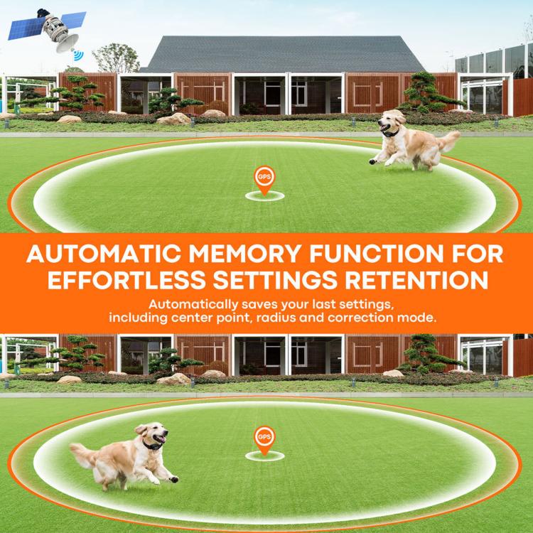 GPS Waterproof Electronic Fence Smart Training Collar for Pets