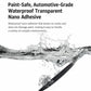 Waterproof transparent nano adhesive strip for car door edge anti-scratch protection.