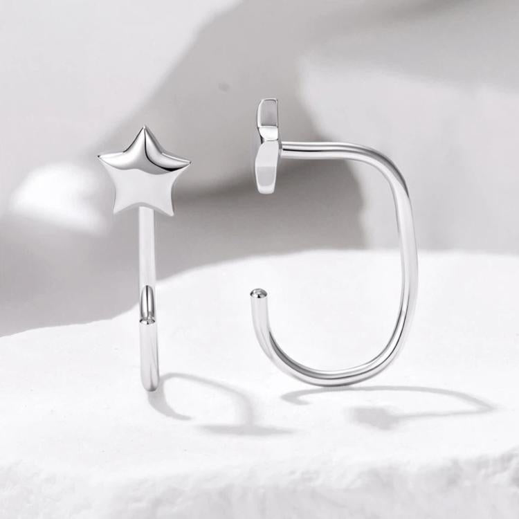 Minimalist Copper-Plated White Gold Stud Earrings, YIE345