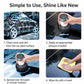 Car wax polisher kit with applicator bottle and black circular pad