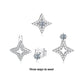 S925 Sterling Silver Detachable Moissanite Stud Earrings, MSE135