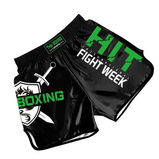 ZhuoAo Muay Thai Boxing Shorts Kickboxing & Sanda Training Fight Shorts For Men & Women, L, XL, XXL, XXXL, XXXS