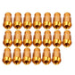 Gold M12x1.5 racing wheel nuts set of 20, anodized aluminum, hex drive