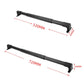 Car screen door telescopic rod with anti-slip handle, black tube, length dimension lines