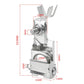 Positive battery terminal clamp with dimensioned design, silver metal