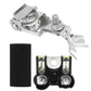 Positive battery terminal with bipolar fuse, silver metal and black fuse holder