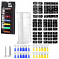 Blade fuse holder with mounting bracket, clear cover, and included blade fuses and screws