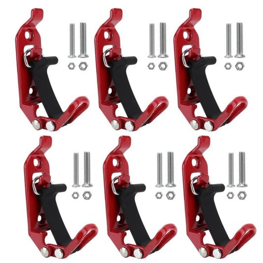 Zinc Alloy Fire-fighting Equipment Fixing Roof Rack Multi-functional Clamp, Red 2pcs /Set, Red 4pcs /Set, Red 6pcs /Set, Orange 2pcs /Set, Orange 4pcs /Set, Orange 6pcs /Set, Black 2pcs /Set, Black 4pcs /Set, Black 6pcs /Set