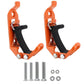 Orange roof rack fixing clamp set with two mounts, screws and nuts included