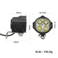 Headlight size diagram: 49mm, 64mm, 62.1mm, 57mm; weight 104.8g
