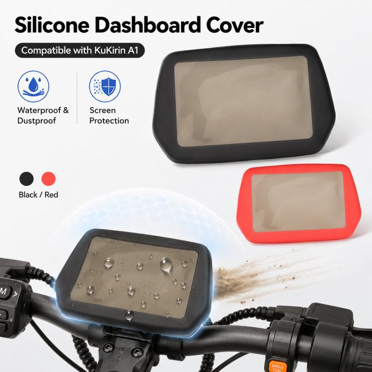 For KuKirin A1 Electric Scooter Silicone Dashboard Cover Display Screen Protective Case