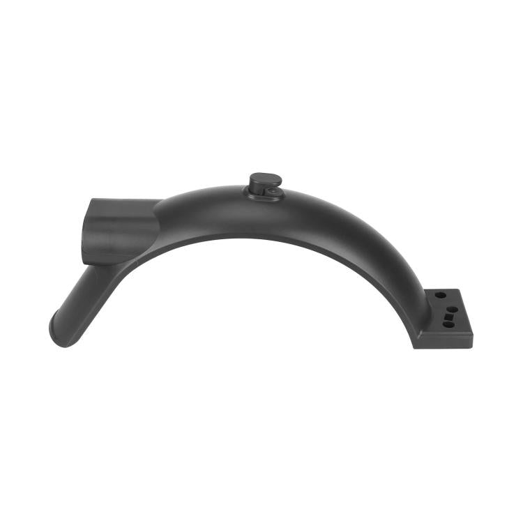 Black rear scooter fender with central cap and side support