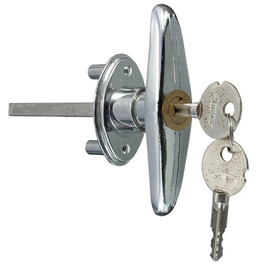 Garage Door Manual Cross Key Emergency Lock Handle Roller & Panel Door Lock Cylinder