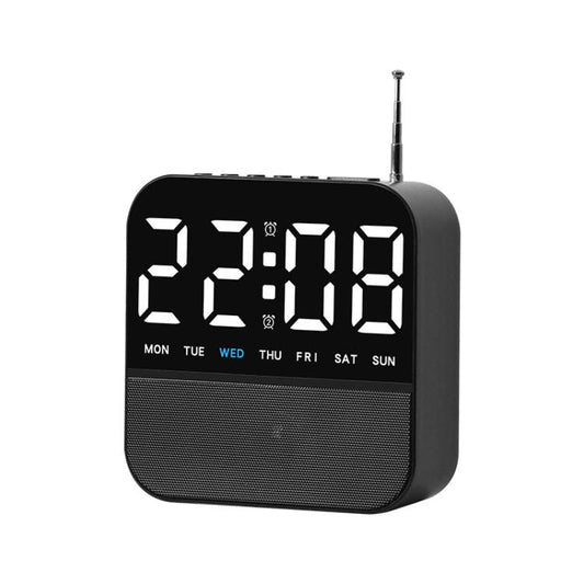 FM Radio Alarm Clock Digital LED Bedside Desk Clock with Dual Alarms Snooze